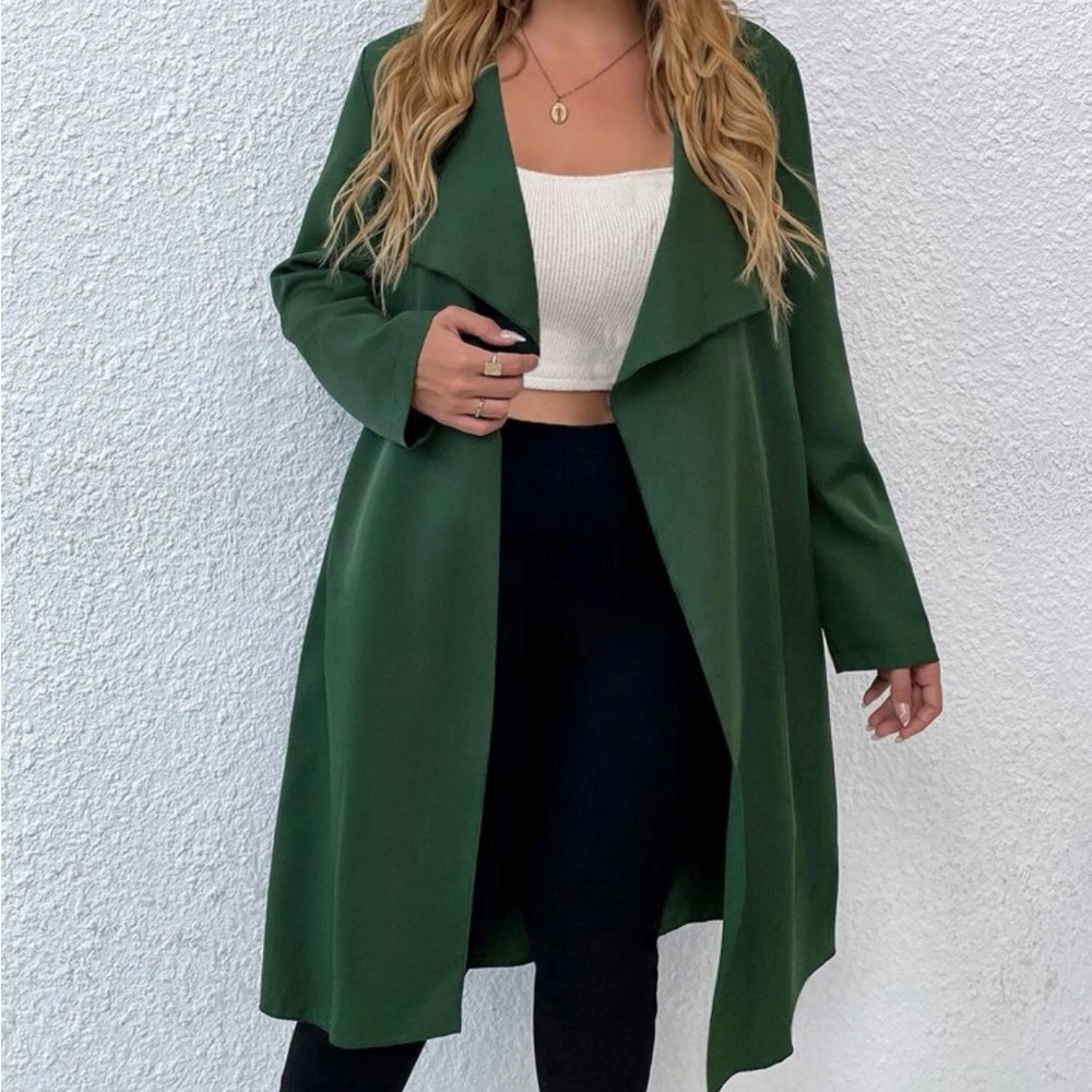 Lightweight open front jacket